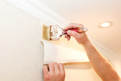 Pose de papier peint à Rompon — revêtements muraux et toiles de verre